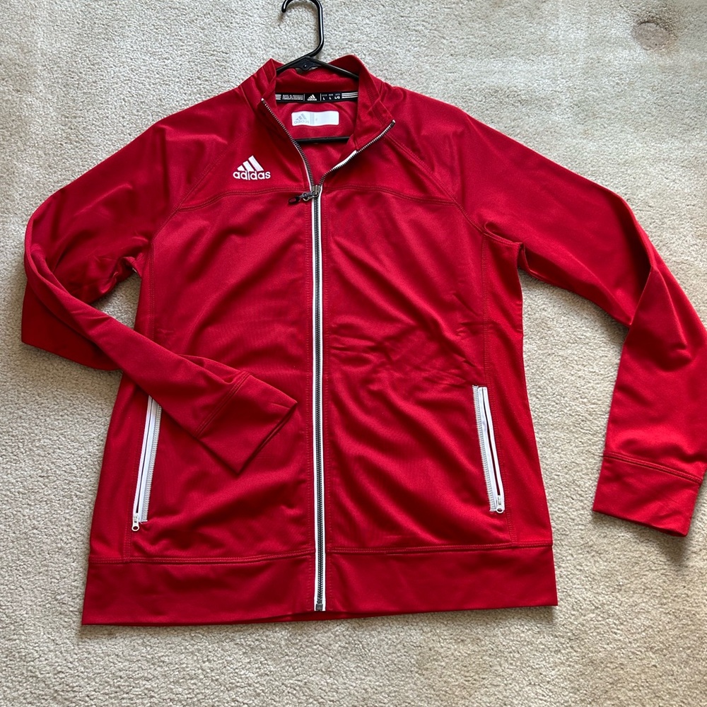 Red Full-Zip Jacket-  Women’s Large